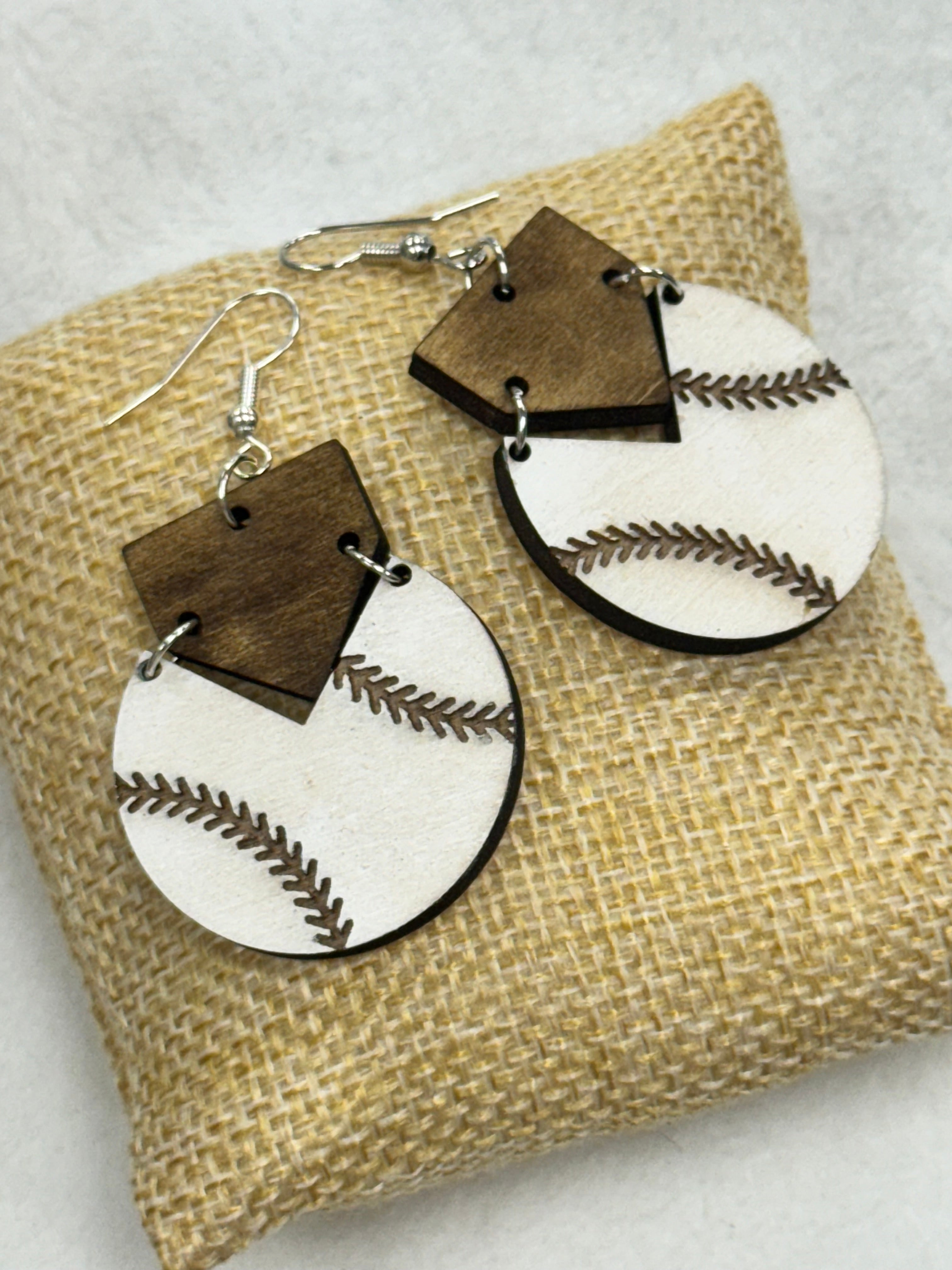 Baseball dangling from Homebase