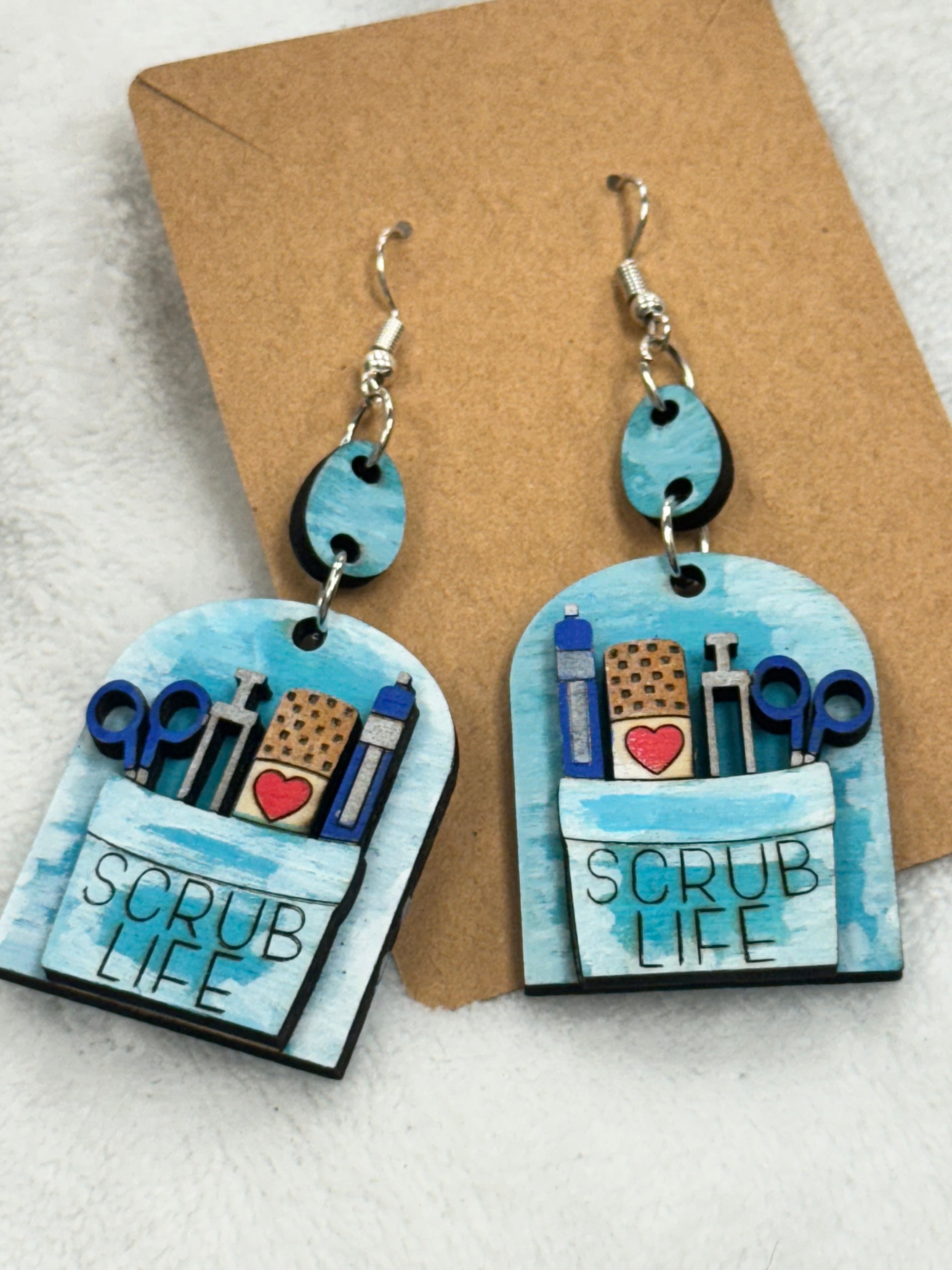 Handpainted Scrub Life